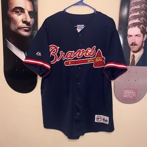 Vintage Majestic MLB ATL Braves Baseball Jersey